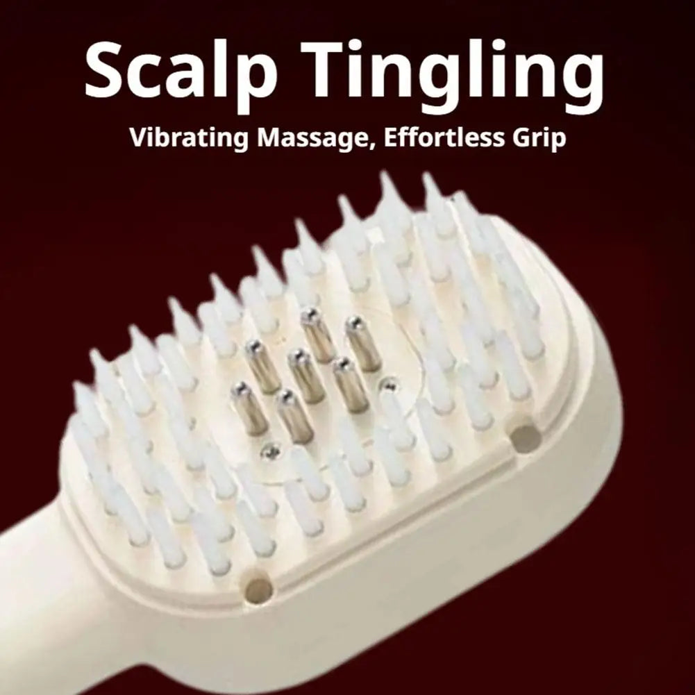 Electric Scalp Care Hair Growth Comb Red Light Therapy Microcurrent Stimulating Vibration Head Massage Thicker Stronger Hair
