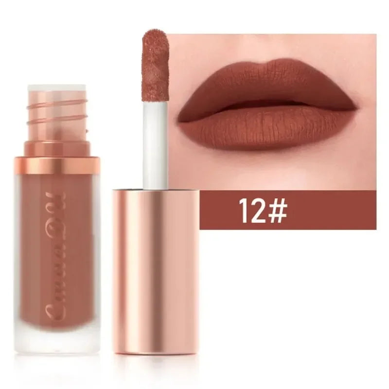 Waterproof Matte Velvet Lip Glaze Moisturizing Long Lasting Liquid Lipstick Non-stick Lip Gloss