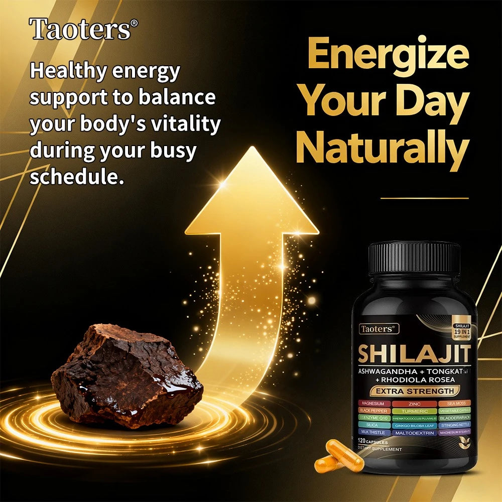 Shilajit 19-in-1 Organic Wellness Complex | Sea Moss, Ashwagandha, Magnesium & Zinc