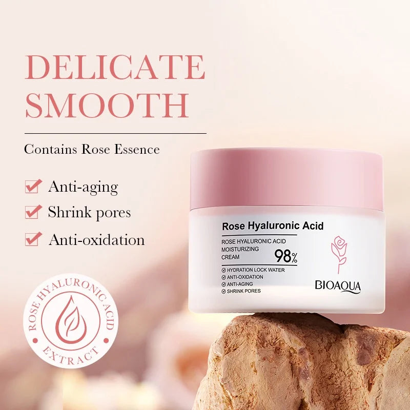 Rose Hyaluronic Skincare Set – Hydrating & Brightening