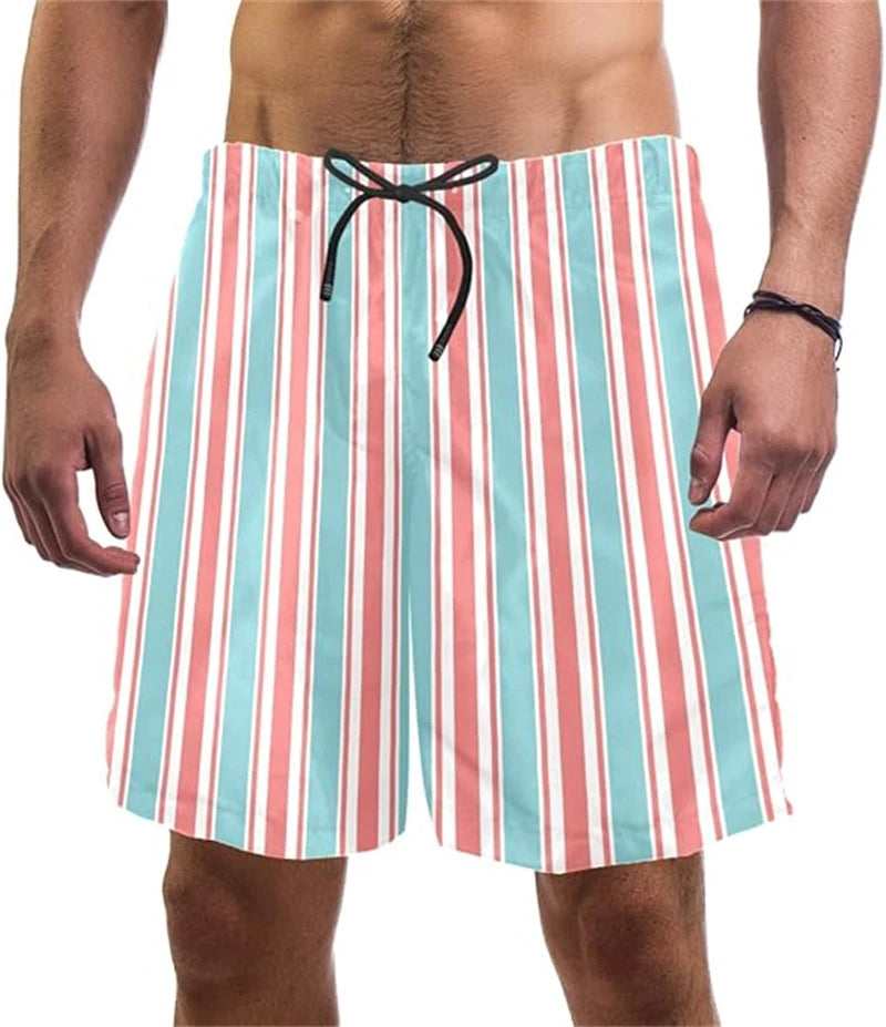 Beach Shorts For Men Summer Casual Daily Wear Short Pants Loose Breathable Swim Trunks