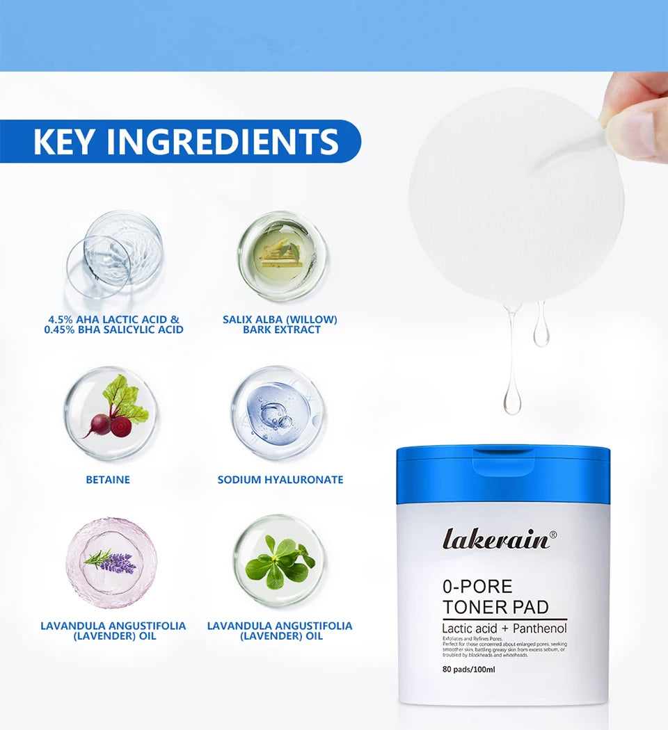 Dual-Textured Facial Toner Pads for Exfoliation and Pore Care