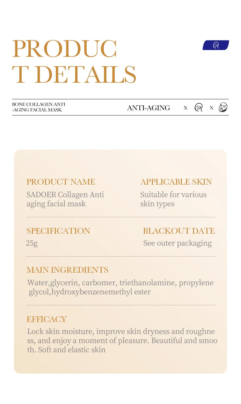 Collagen Renewal Face Mask — Set of 10