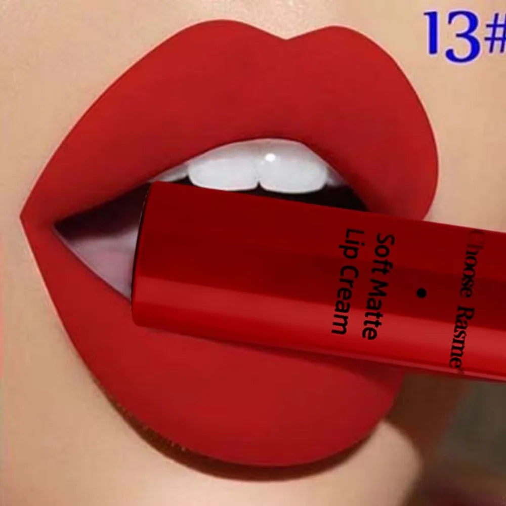 Matte Lip Gloss Liquid Lipstick Lipgloss Beauty Red Nude Waterproof