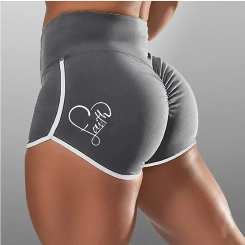 Summer Women Underwear Big Size Shorts Sexy Solid Color High Waist Sports Running Tight Hip Lifting Shorts Yoga