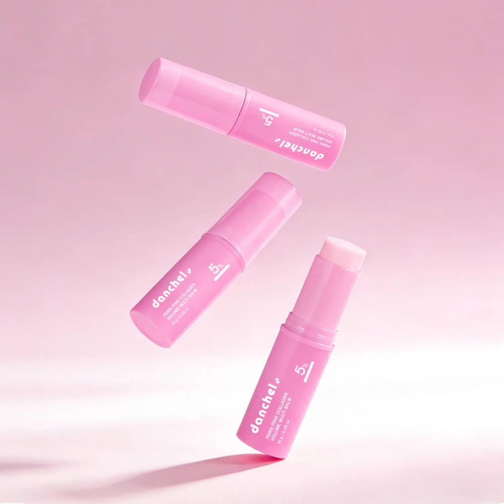 PDRN Pink Collagen Balm Stick Firming Deep Hydration Moisturization Collagen Radiant Portable Stick Plump Eye Neck Lines