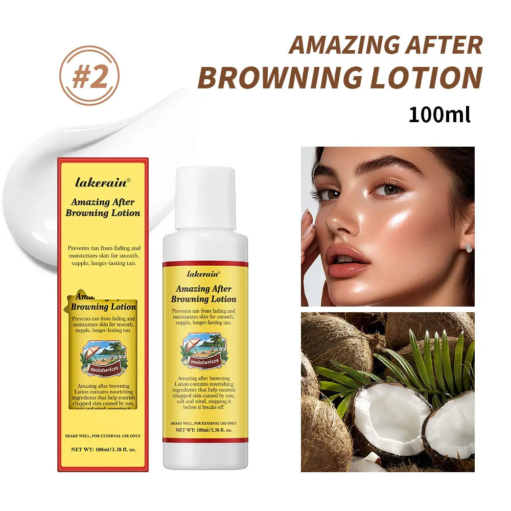 Tanning Body Lotion Long Lasting Waterproof Sweat-proof Tanning Booster Lotion Non-greasy Natural Self Tanner Lotion Makeup