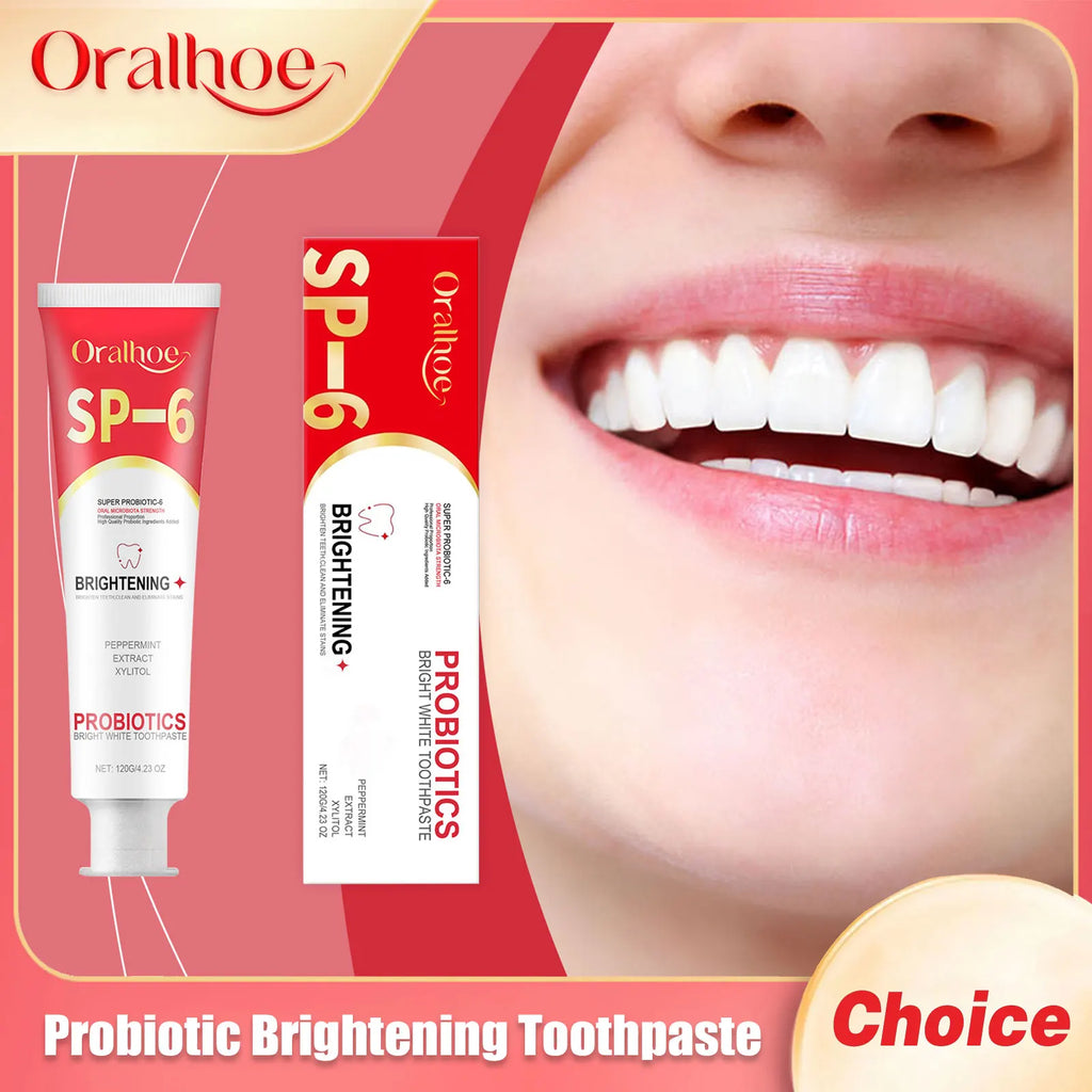 SP6 Probiotic Brightening Toothpaste Remove Plaque Stains