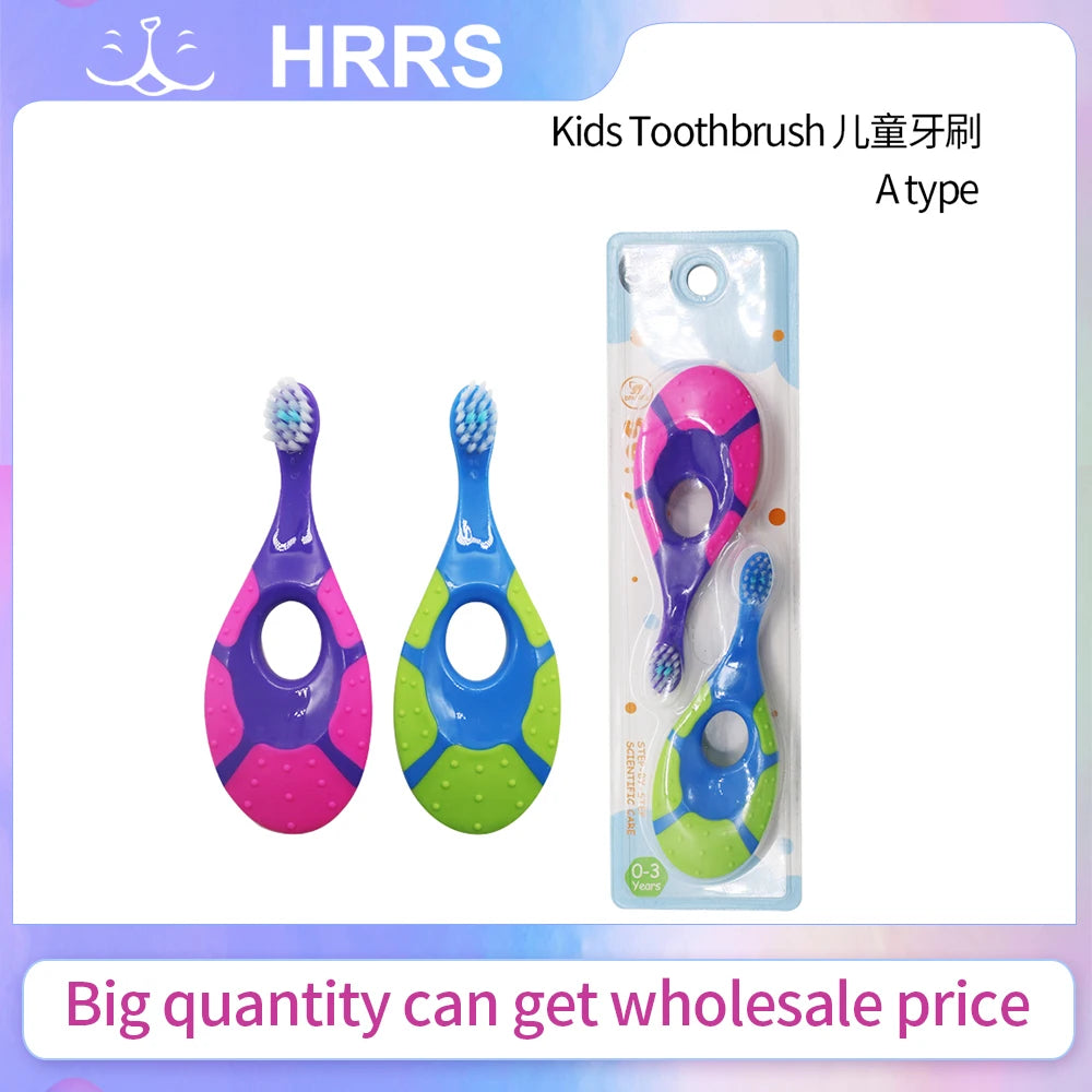 2Pcs/Set KidsToothbrush With Soft Bristles BPA-Free Children Toothbrush