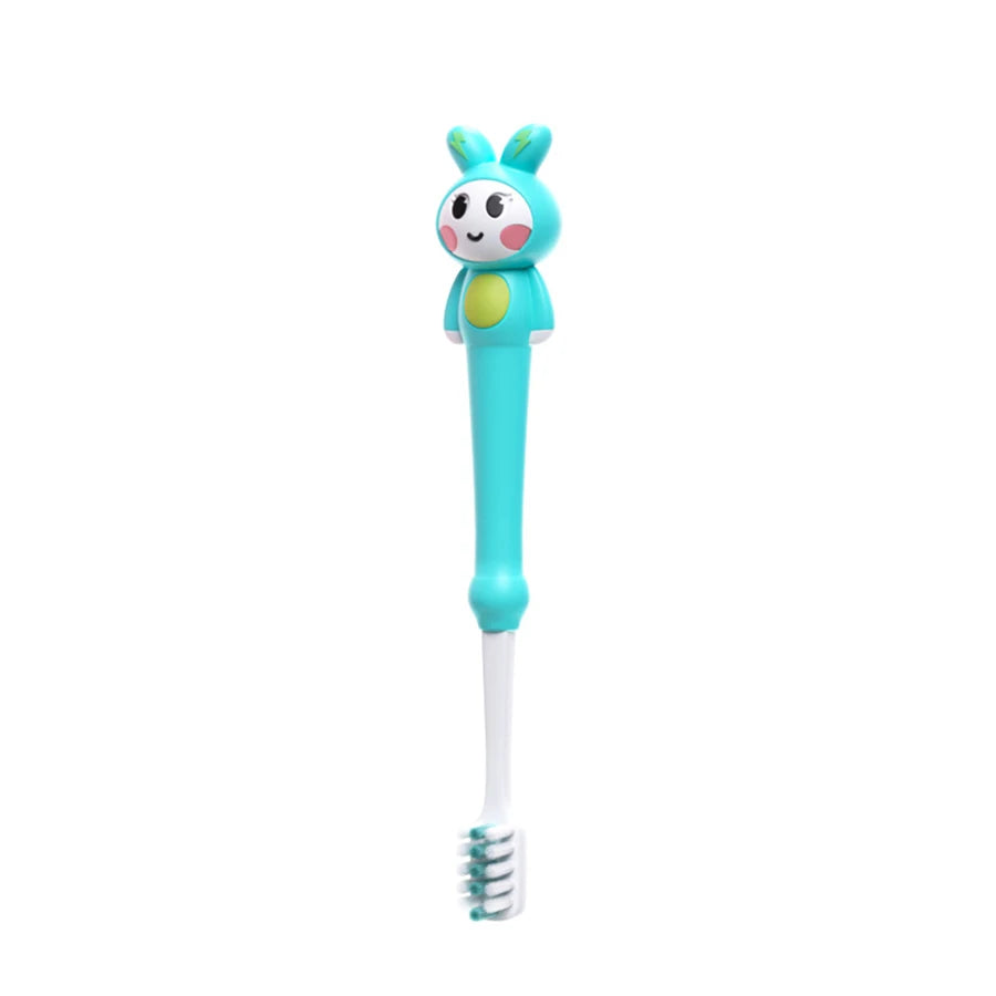 Kid's cartoon rabbit soft  toothbrush gently cleans