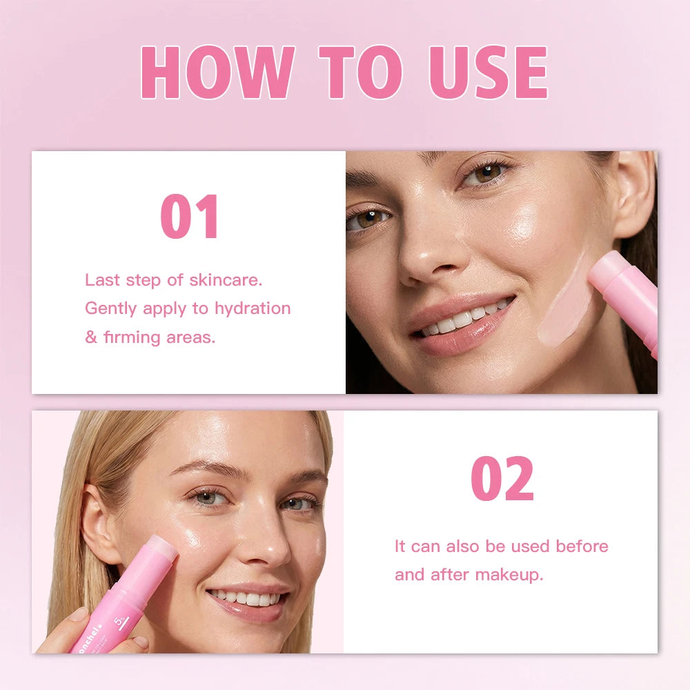 PDRN Pink Collagen Volume Multi Balm Stick | Anti-Aging Firming Treatment for Eyes, Neck & Face
