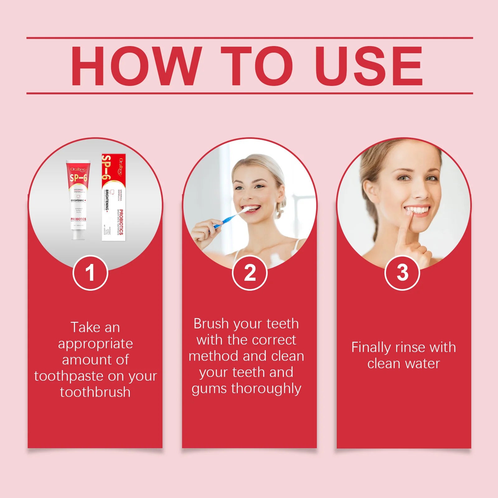 SP6 Probiotic Brightening Toothpaste Remove Plaque Stains