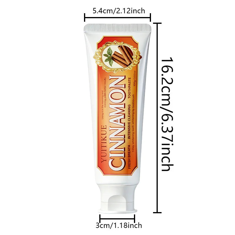 Cinnamon Toothpaste - Gentle Cleansing, Gum Protection & Fresh Breath for Healthy Teeth