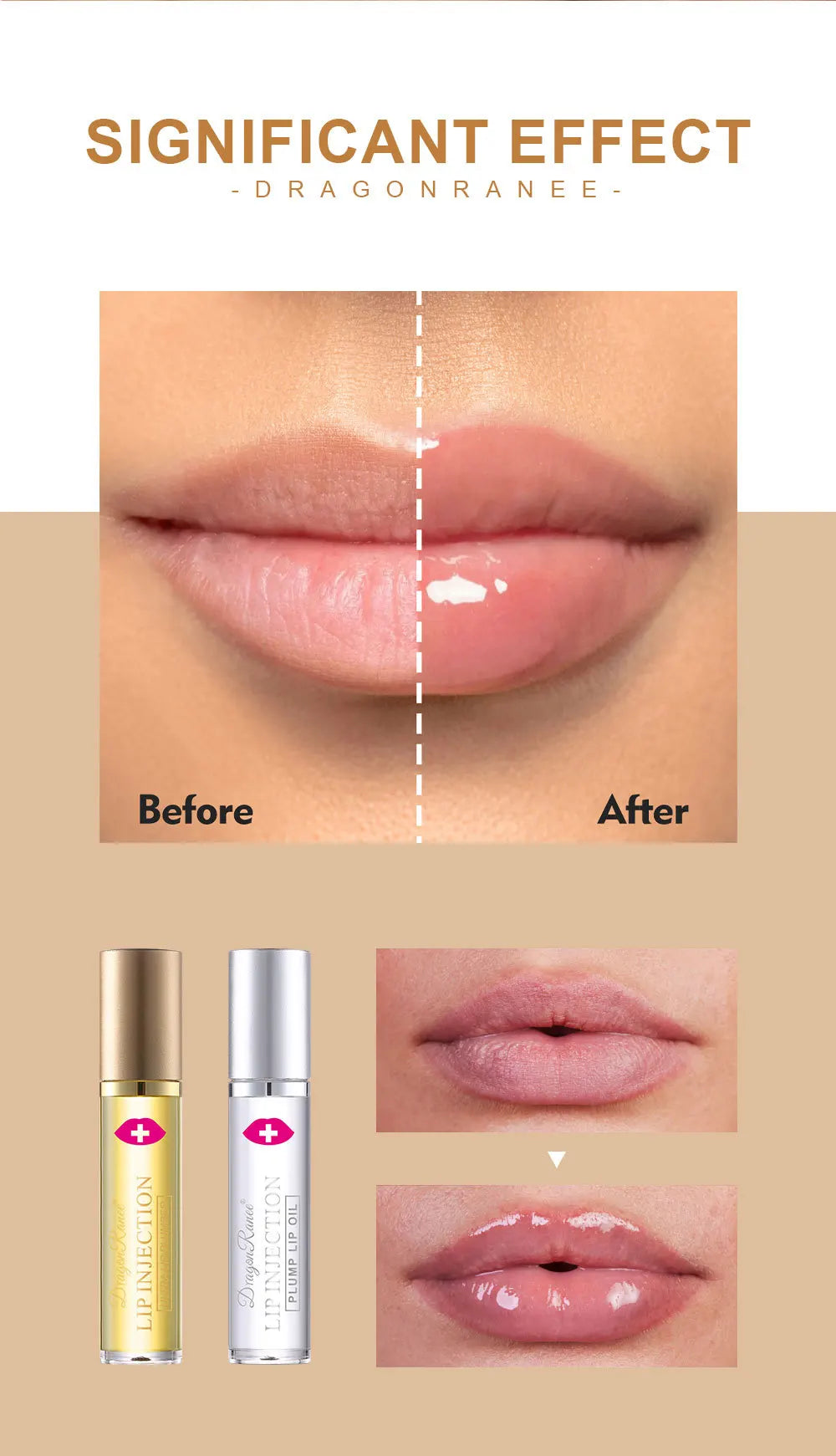 Instant Volumizing Lip Plumper Oil Lip Enhancer Moisturizing Anti-Wrinkle Lip Gloss - Sexy Lip Care Plumping Serum Lipstick