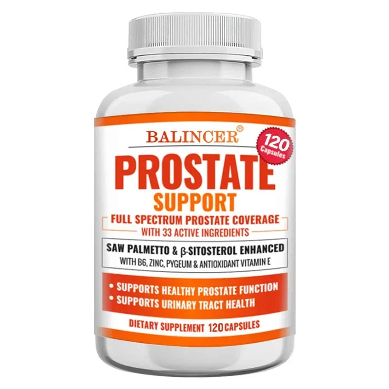 Saw Palmetto Prostate & Hair Support Supplement – 33 Natural Botanicals, DHT Blocker & Bladder Health