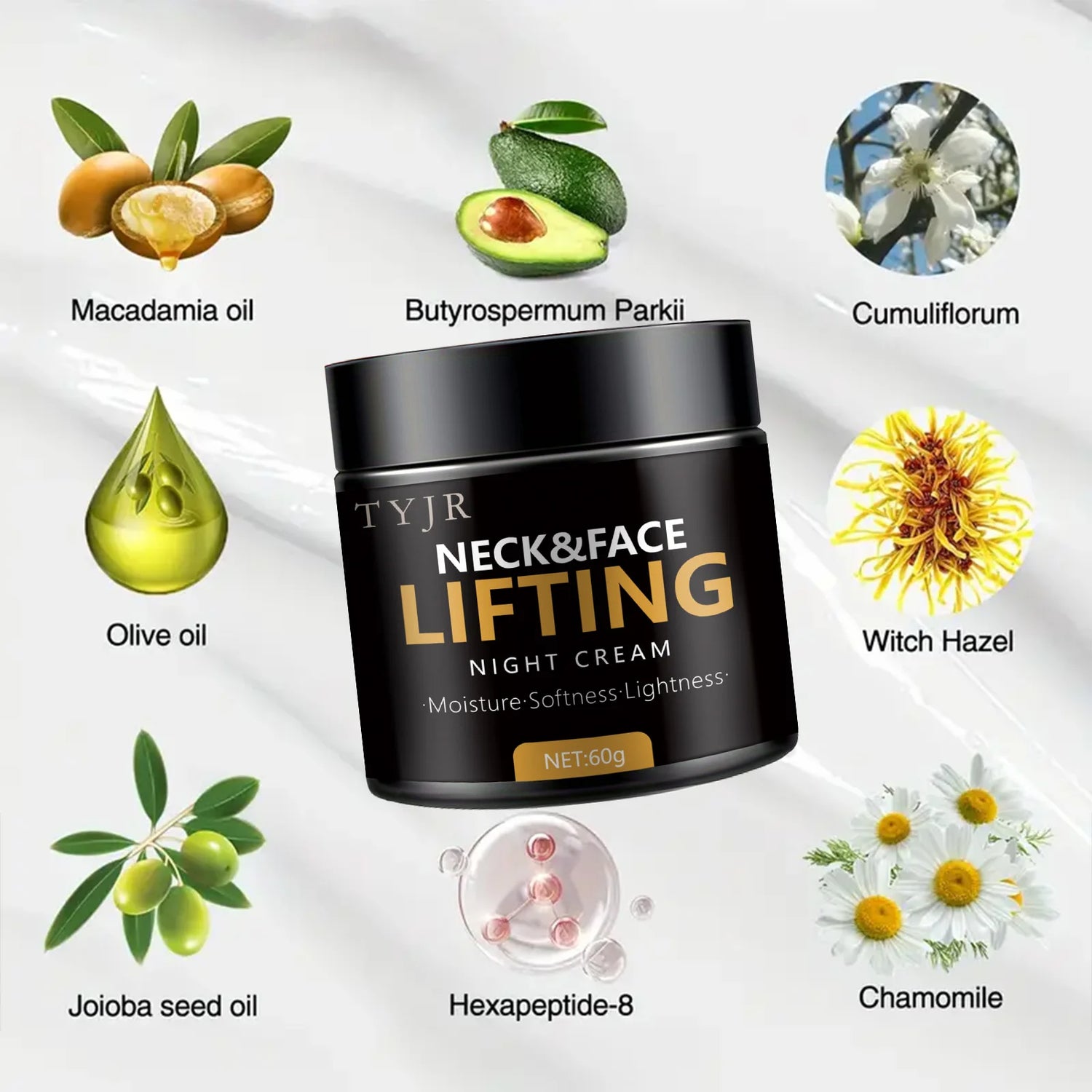 Botanica Luxe Neck Firming Collagen Cream | Anti-Aging Lift & Rejuvenation