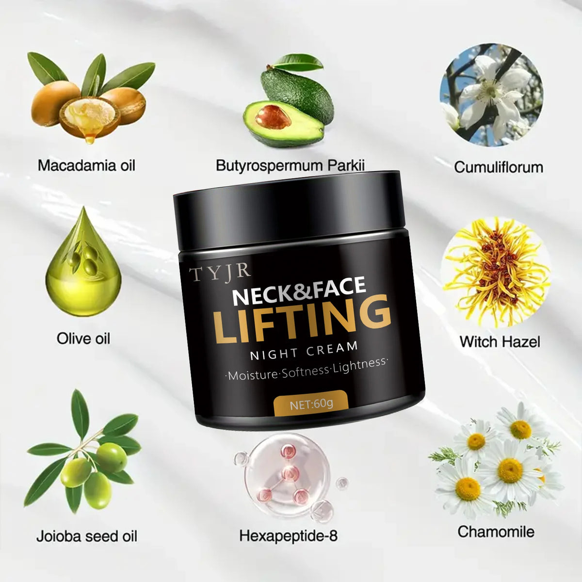 Botanica Luxe Neck Firming Collagen Cream | Anti-Aging Lift & Rejuvenation