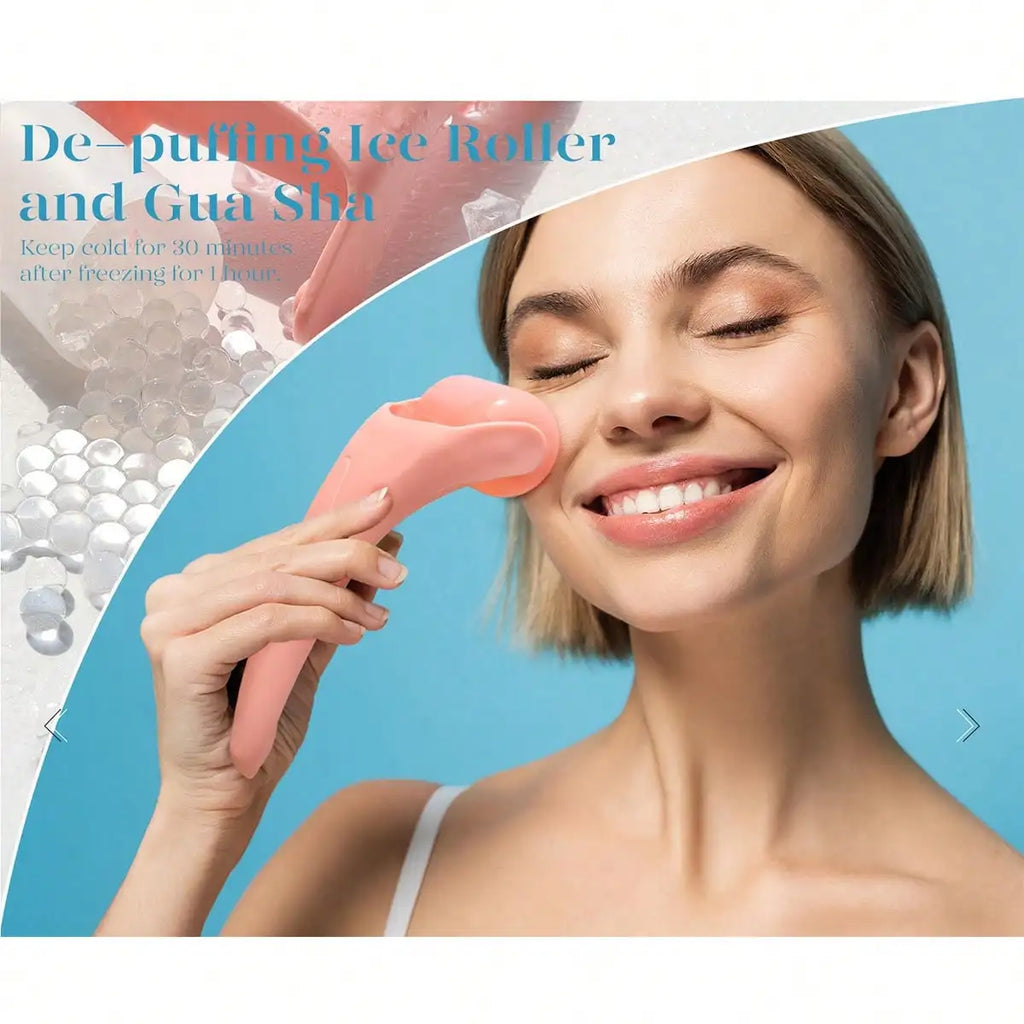 Botanica Luxe Facial Ice Roller | De-Puffing & Skin-Soothing Massage Tool