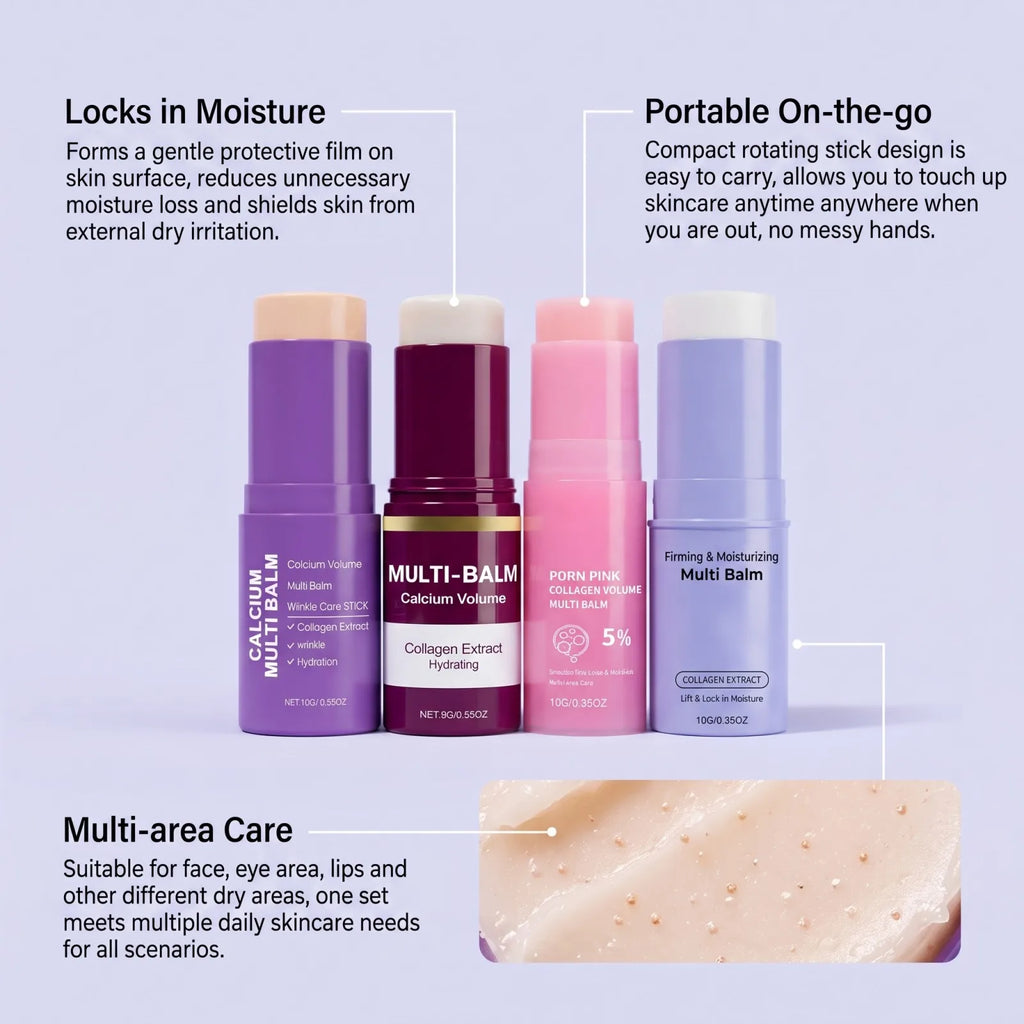 PDRN Calcium Volume Multi Balm | Korean Anti-Oxidant Cream for Face, Eyes & Neck