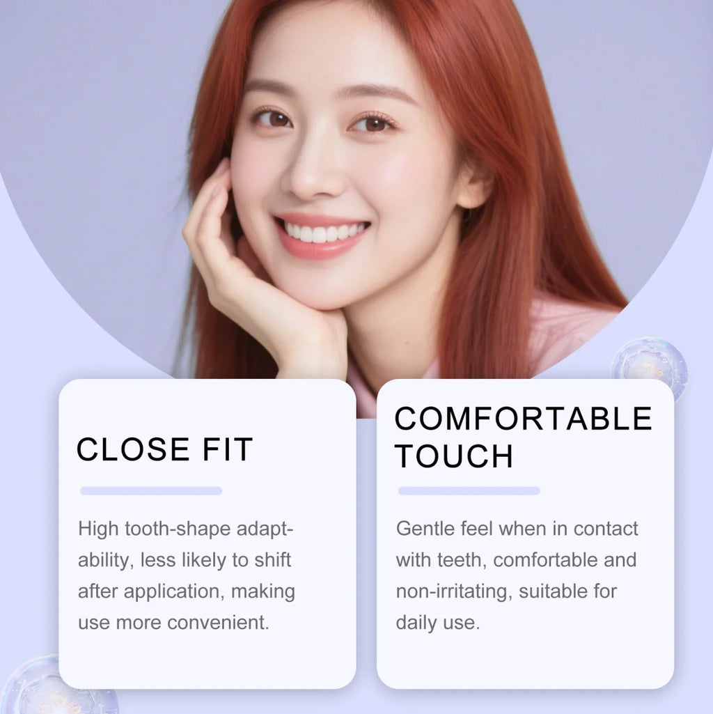 Purple Teeth Whitning Strips Oral Hygiene Mint FreshTooth Brightening Patches