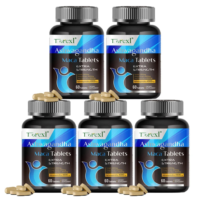 Men's Ashwagandha & Maca Energy Supplement – Stamina, Strength & Reproductive Health Support