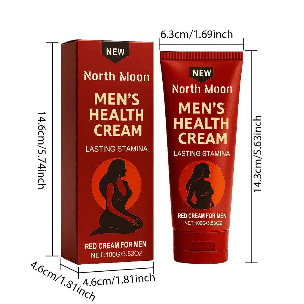 Men's Daily Nourishing Face Cream – Gentle Whole-Face Moisturiser & Massage Care, 100g