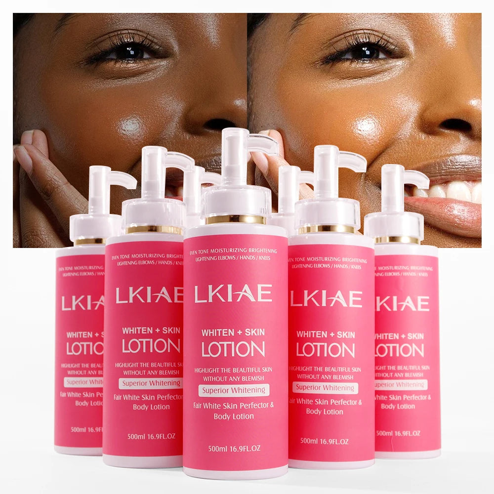 LKIAE Body Lotion for Bright & Healthy Skin, Moisturizing, Reduce Spots, Enhance Radiance, Evens Skin Tone, 500ml