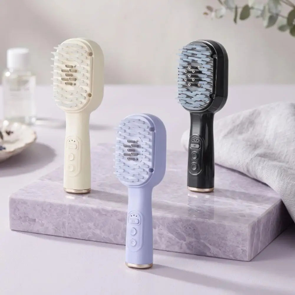 Electric Scalp Care Hair Growth Comb Red Light Therapy Microcurrent Stimulating Vibration Head Massage Thicker Stronger Hair