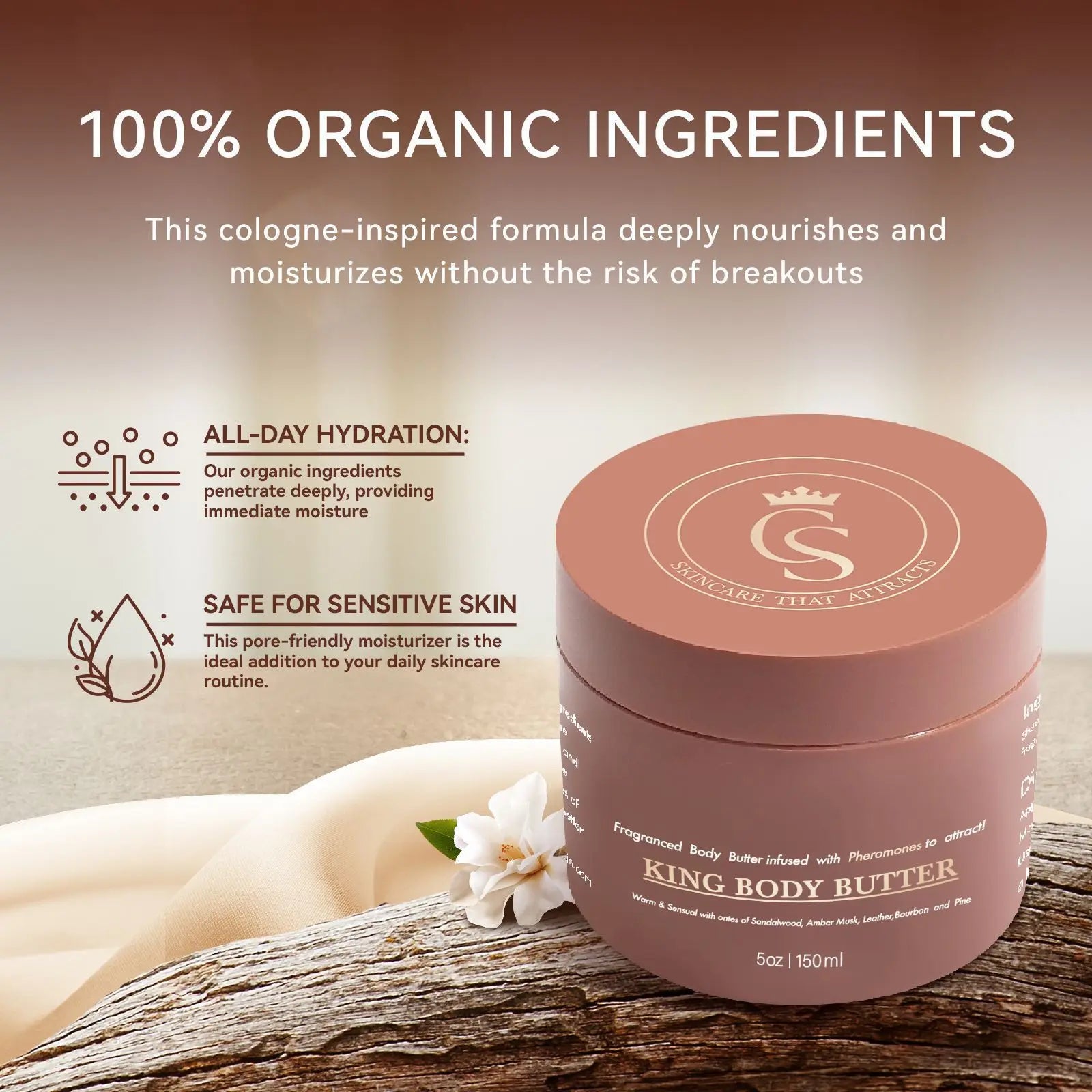 Cologne Body Butter Moisturizing Cream