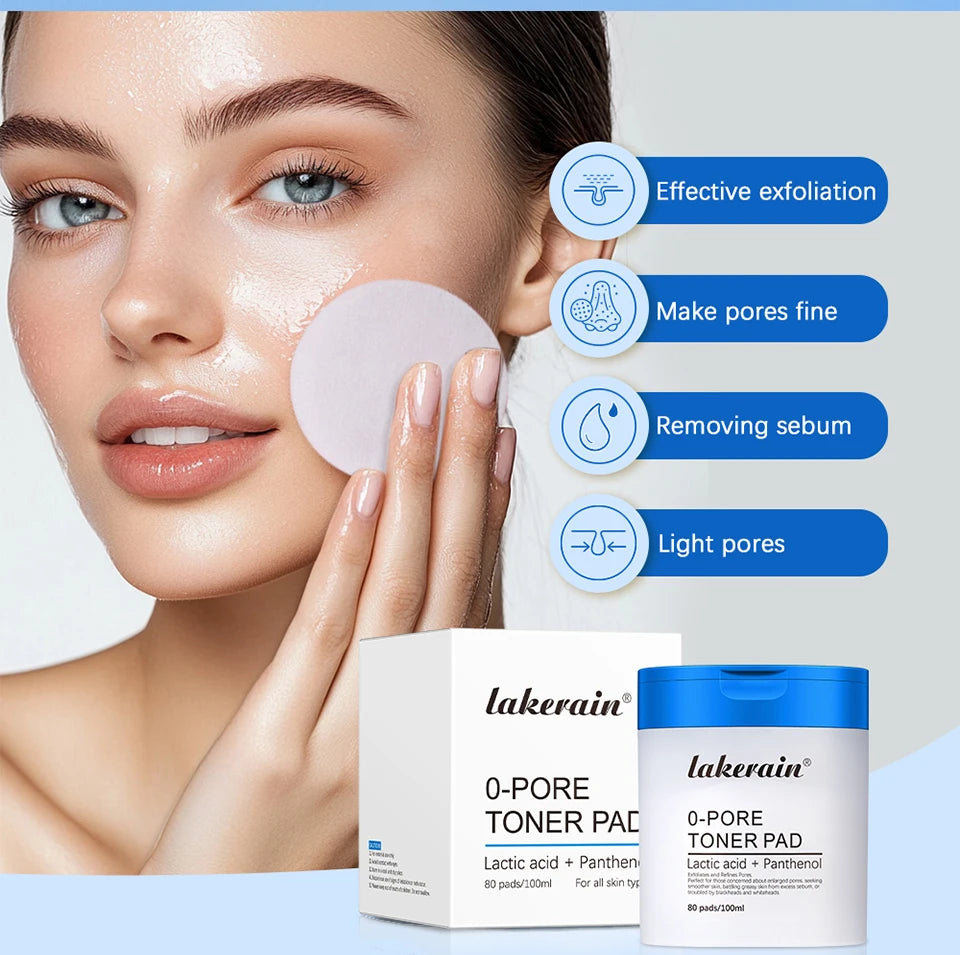 Dual-Textured Facial Toner Pads for Exfoliation and Pore Care