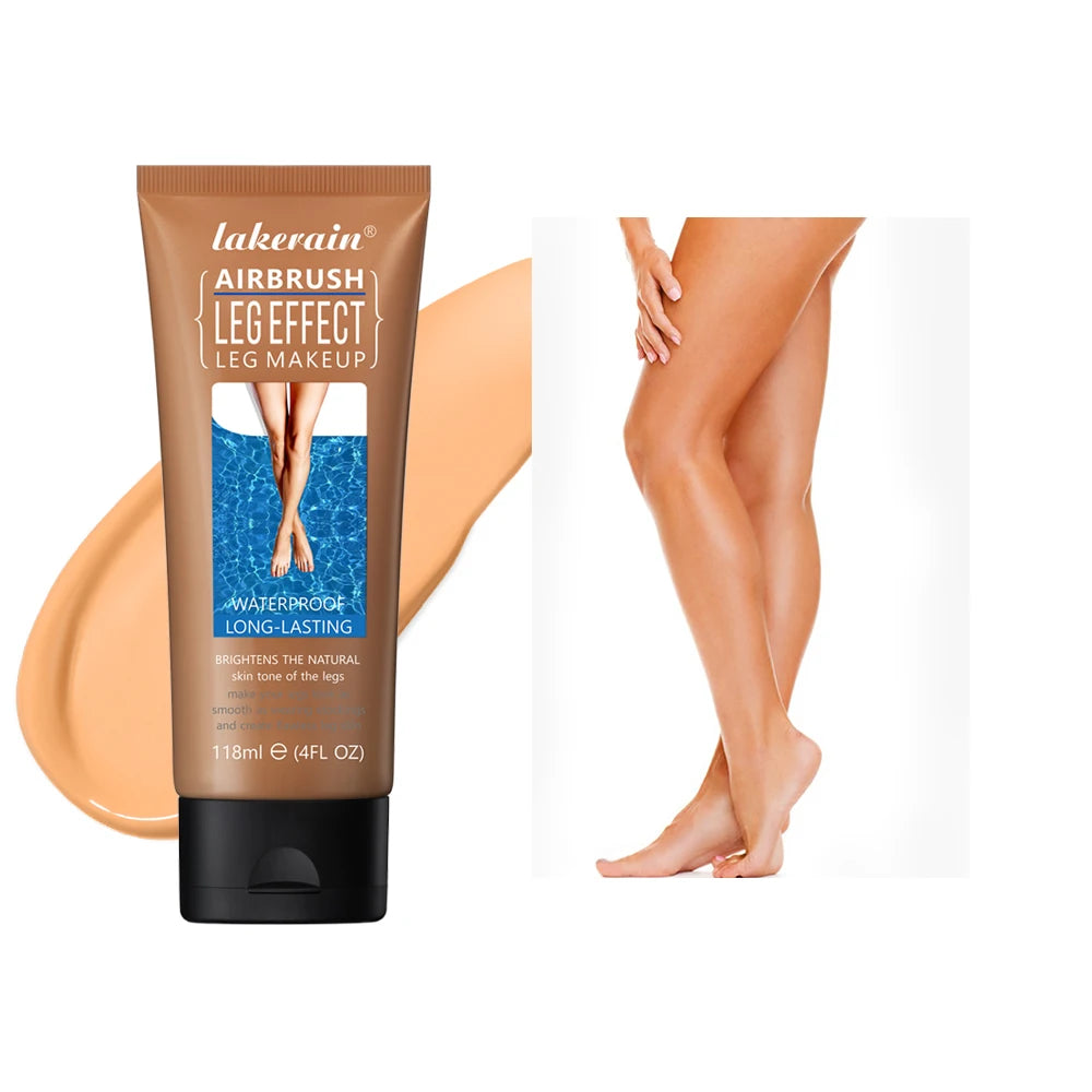 Body Foundation 100ml Tan Leg Makeup Lotion Even Skin Tone Waterproof Long Lasting Body Tanning Cream Medium Bronze Leg Makeup