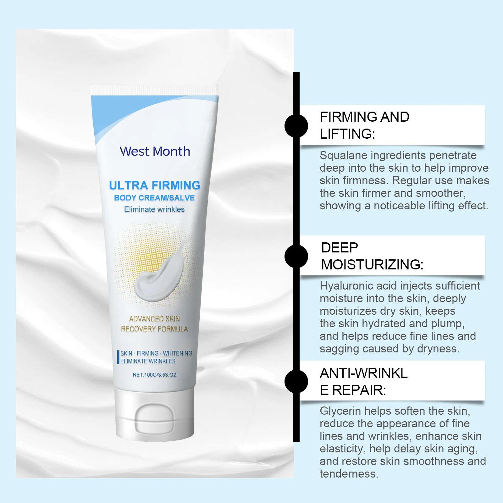 Body Lotion Moisturizes &Beautifies  Skin Reducing Fine Lines