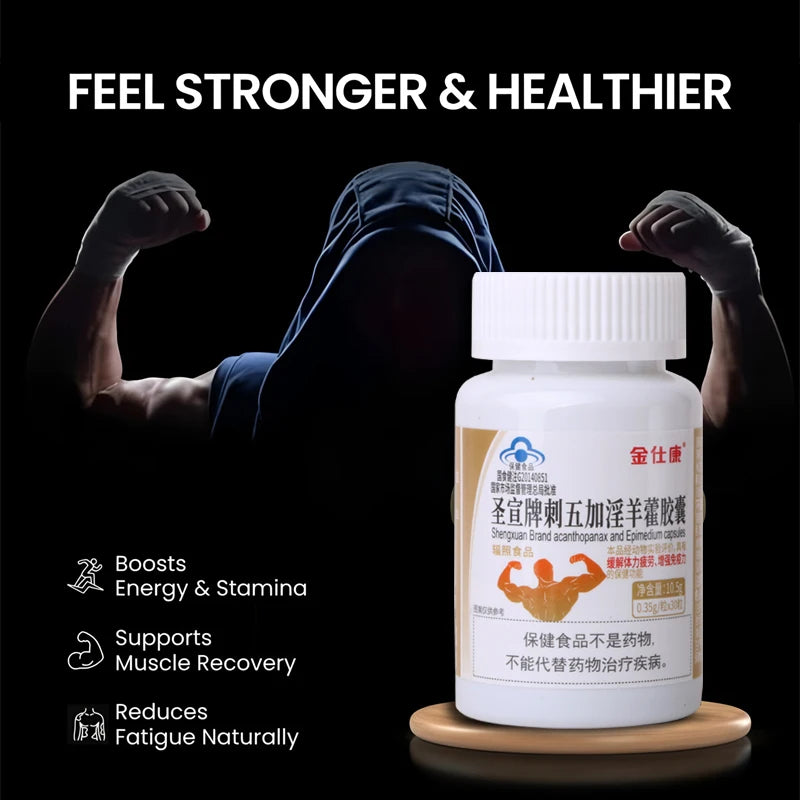 Enhance Endurance Supplement for Men -Supports Strength Muscle Energy and Increase Male Size Maca Natural Epimedium capsules