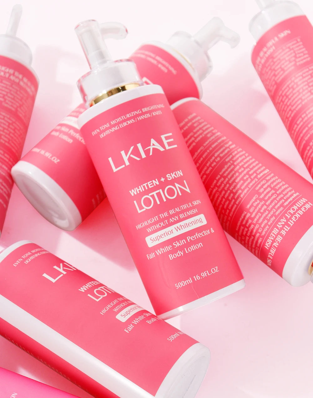 Whitening Body Lotion, Moisturizing, Smooth Skin, Reduce Dark Spots, With Rose Essential Oil, Niacinamide, 500ml