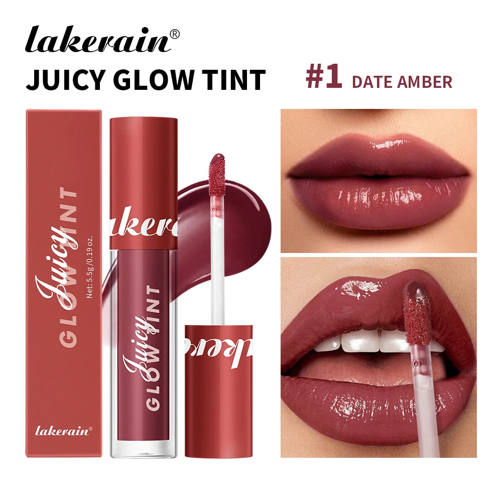 Mirror Lip Stain Lip Glaze Color Long Lasting Shiny Gloss Nude Lipstick Moisturizing Skin Brightening Cosmetics Lips Glosses