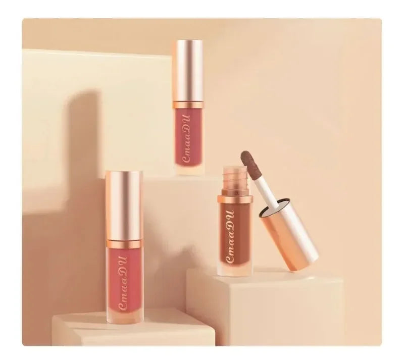 Waterproof Matte Velvet Lip Glaze Moisturizing Long Lasting Liquid Lipstick Non-stick Lip Gloss