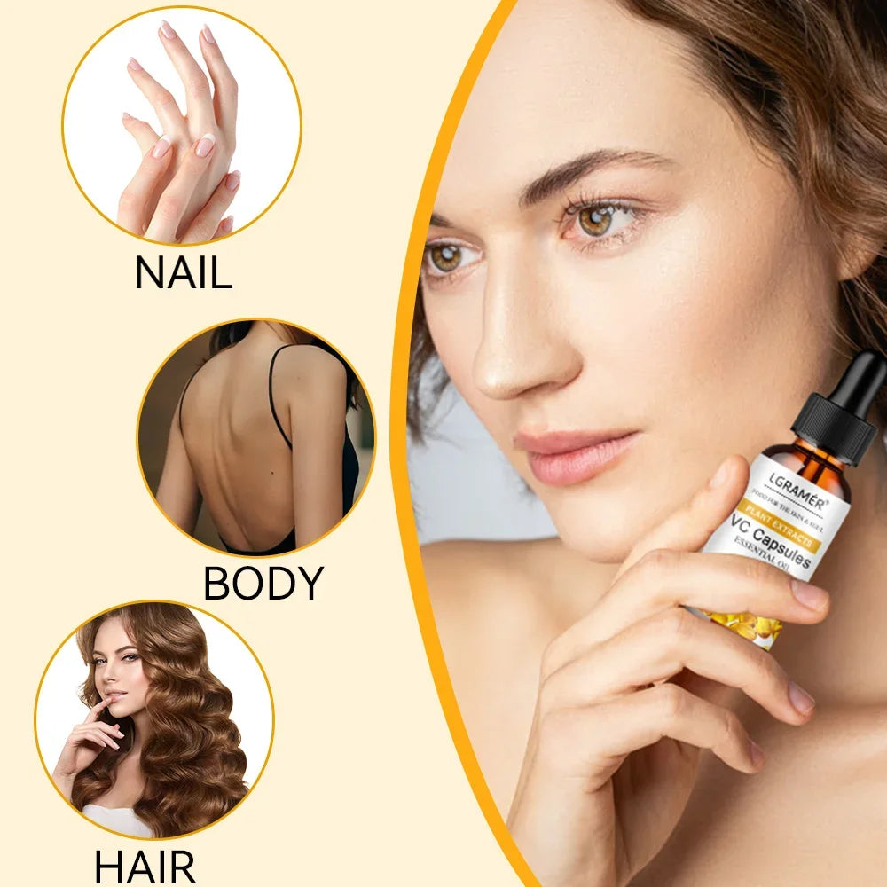Vitamin C  Essence Anti-oxidation Skin Brightening VC Essential Oil Hyaluronic Acid Local Facial Essence