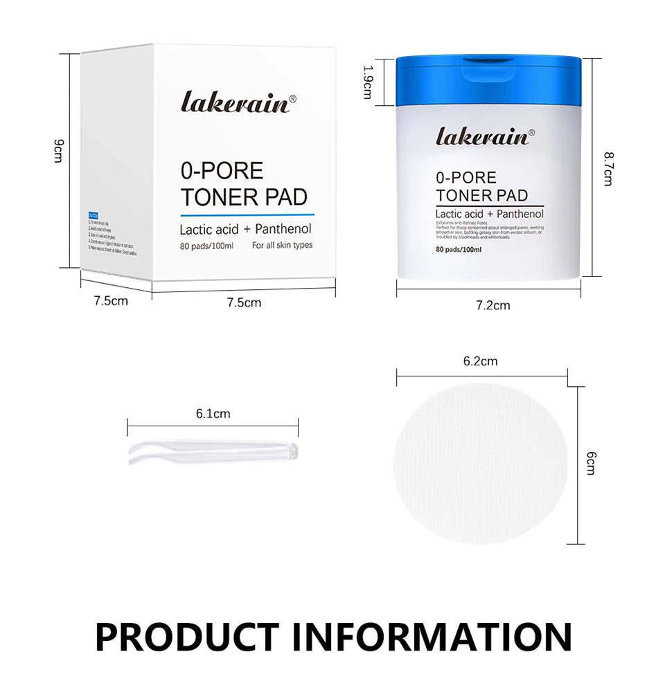 Zero Pore Toner Pads Control Oil Reduce Sebum Exfoliate Deep Clean Refines Pores Antioxidant Skincare Treatment  skincare korean