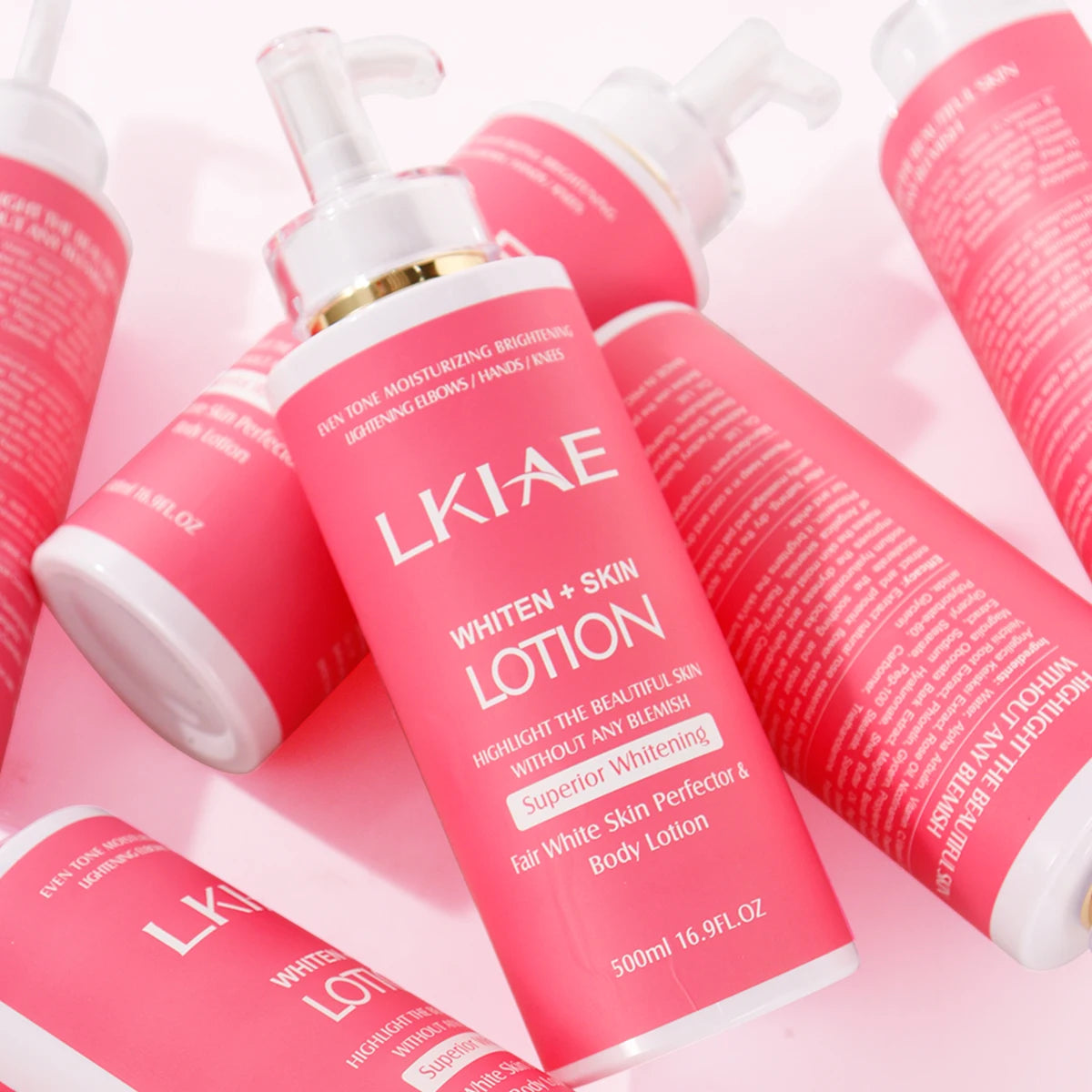 Whitening Body Lotion, Moisturizing, Smooth Skin, Reduce Dark Spots, With Rose Essential Oil, Niacinamide, 500ml