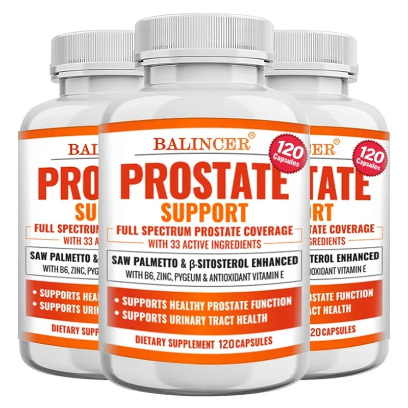 Saw Palmetto Prostate & Hair Support Supplement – 33 Natural Botanicals, DHT Blocker & Bladder Health