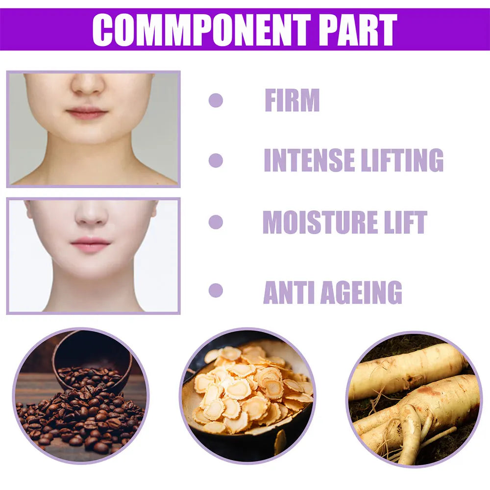 2Pcs Firming Face-lift Slimming Cream V-Shape Slimming Removal Masseter Muscle Double Chin Face Fat Burning Anti-Wrinkle Product