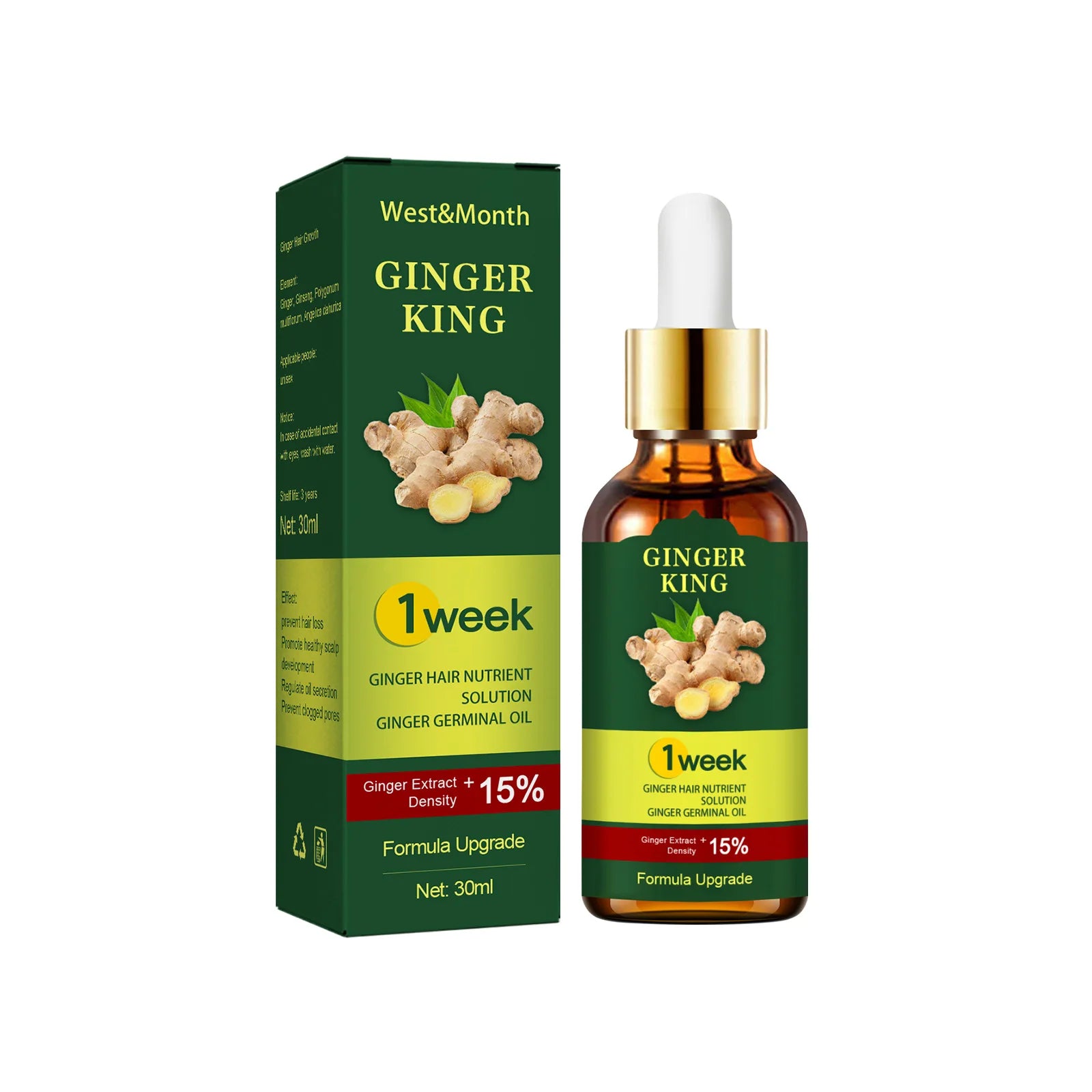 Hair Growth Serum Prevent Baldness Scalp Treatment Longer Thicken Nourishing Strengthen Ginger Regrowth Anti Hair Loss Essence