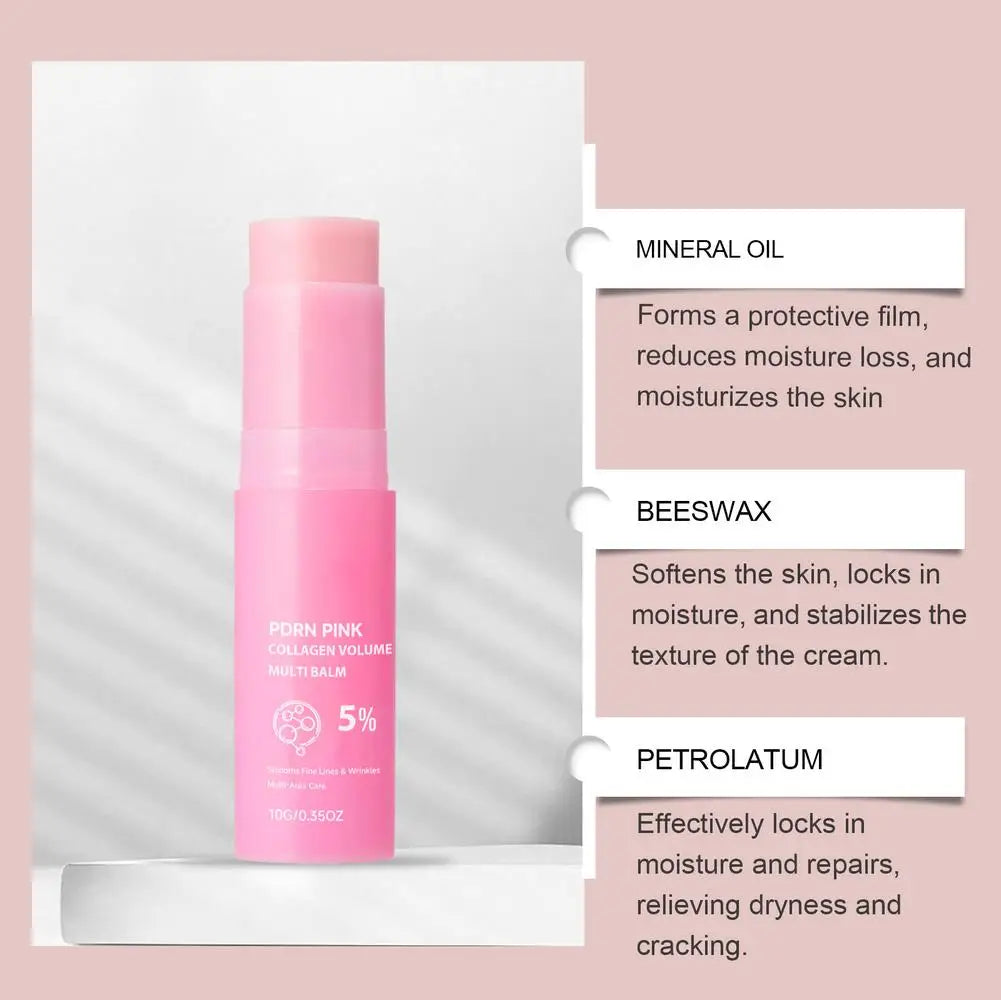 PDRN Collagen  Multi Balm For Face Neck Lip Moisturizing Stick Korea Skin Care