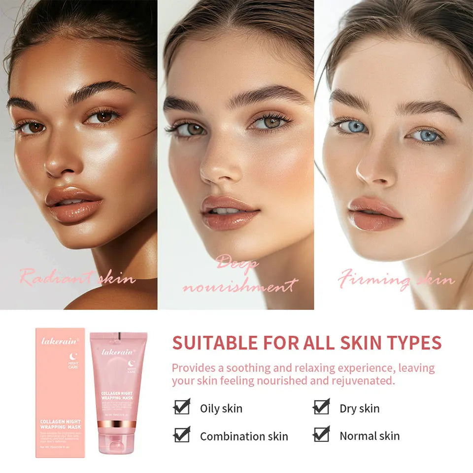 Collagen Overnight Peel-Off Mask – Hydrating & Firming Treatment