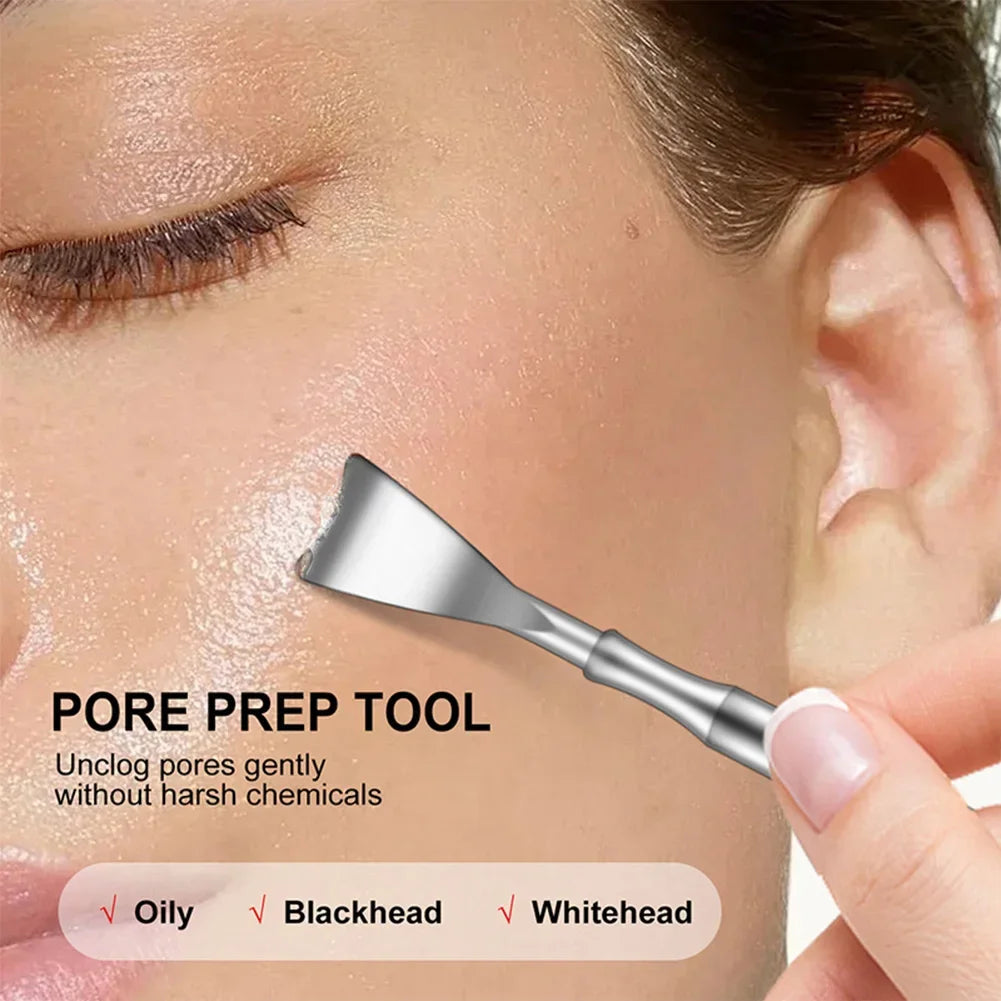 Double Head Stainless Steel Professional Blackhead Remover Blemish Extractor Tool Pimple Comedone Removal For Face