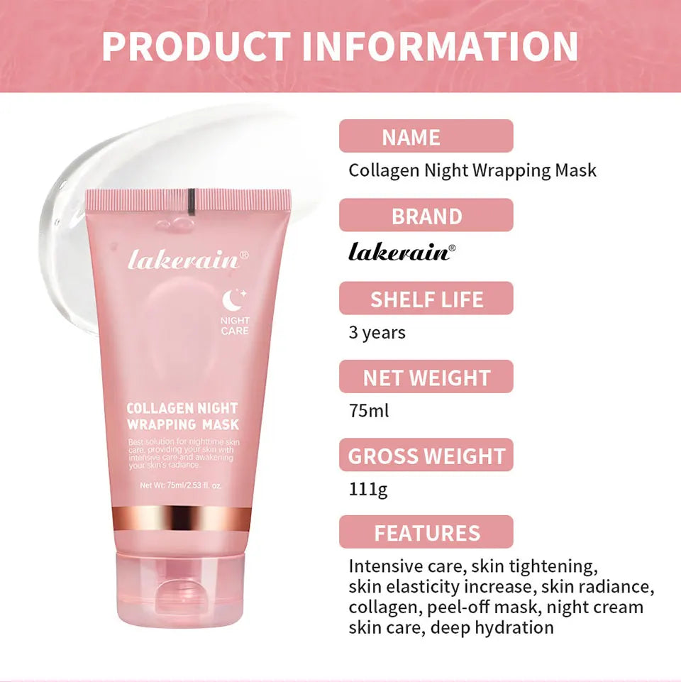 Collagen Overnight Peel-Off Mask – Hydrating & Firming Treatment