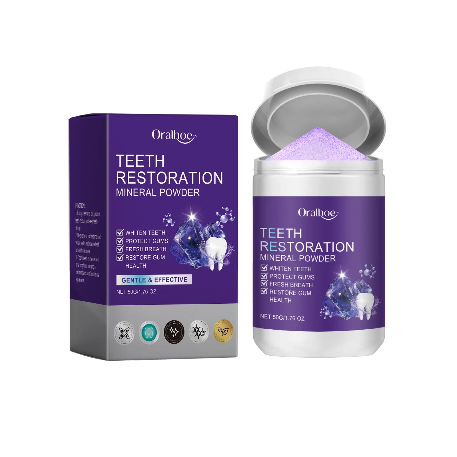 Whitening Purple Toothpaste Dental Color Corrector