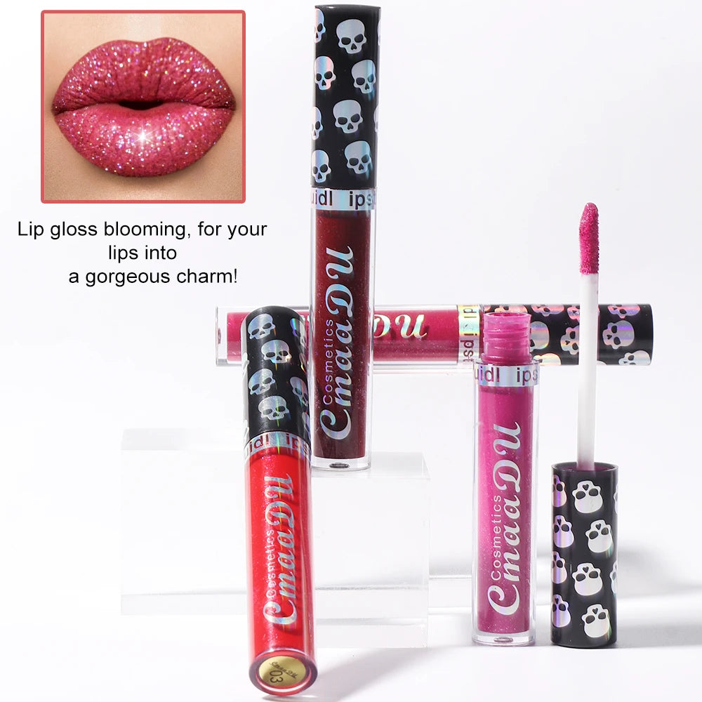 1 Pcs Honey Gloss Lipstick Lip Gloss- Volumizing Shade for All Skin Types Long-Lasting Non-Fading Waterproof