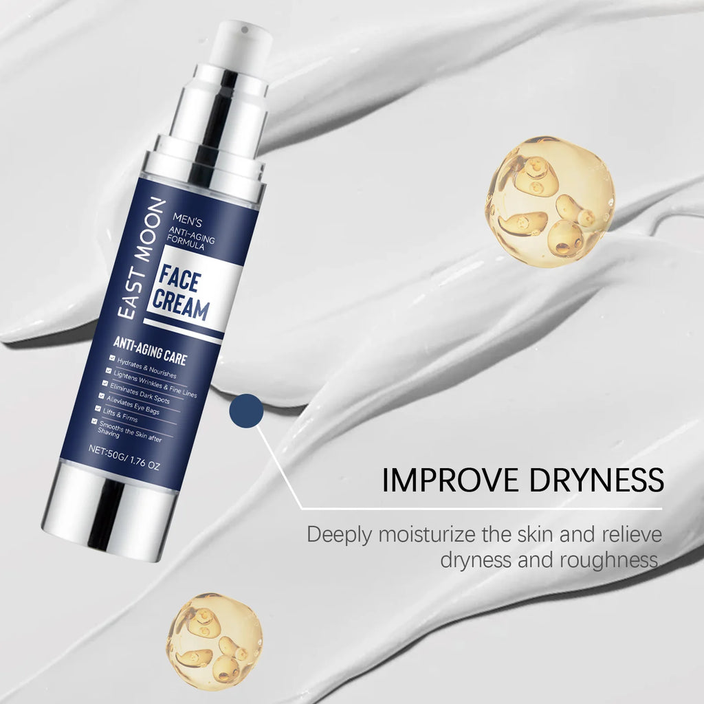 Man Facial Firming Cream Fade Fine Lines Improve Elasticity Moisturizing Dryness Anti W-rinkle For Glowing Skin Face Care Creams