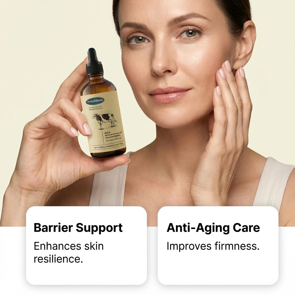 Beef Tallow Serum Anti-Wrinkle Shrinking Pores Tighten Loose Skin Reduce Fine Lines Hydrating Anti Aging Moisturizing Face Care